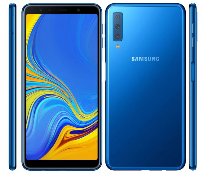 A7 samsung galaxy price specs triple update rear display pakistan cameras camera launch features atmos dolby announced front blue launched